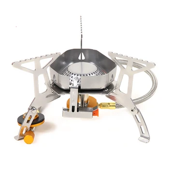 

Outdoor Camping Gas Stove Portable Folding Electronic Windproof Stove Picnic Stove Butane Burner Ignition Cooker