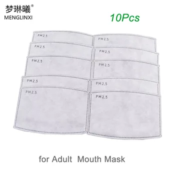 

10pcs/Lot PM2.5 Filter paper Anti Haze mouth Mask anti dust mask Filter paper Health Care