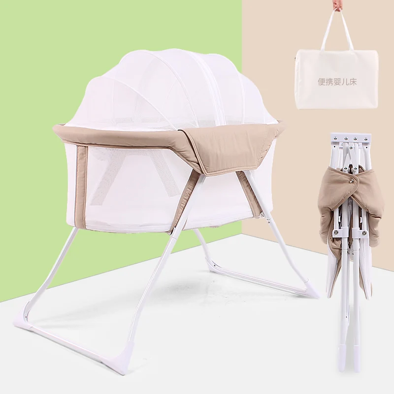 

0833 Kids House Lightweight Foldable Bed Multi-functional European Style Bb Baby Portable Travel Bassinet