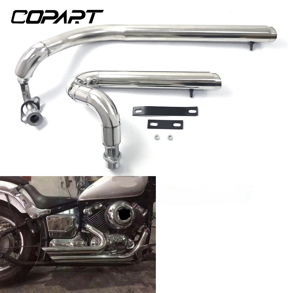 Для Yamaha Drag Star V star 650 XVS650 DS650 XVS400 650A выхлопная труба для мотоцикла Aerofluxus со съемным