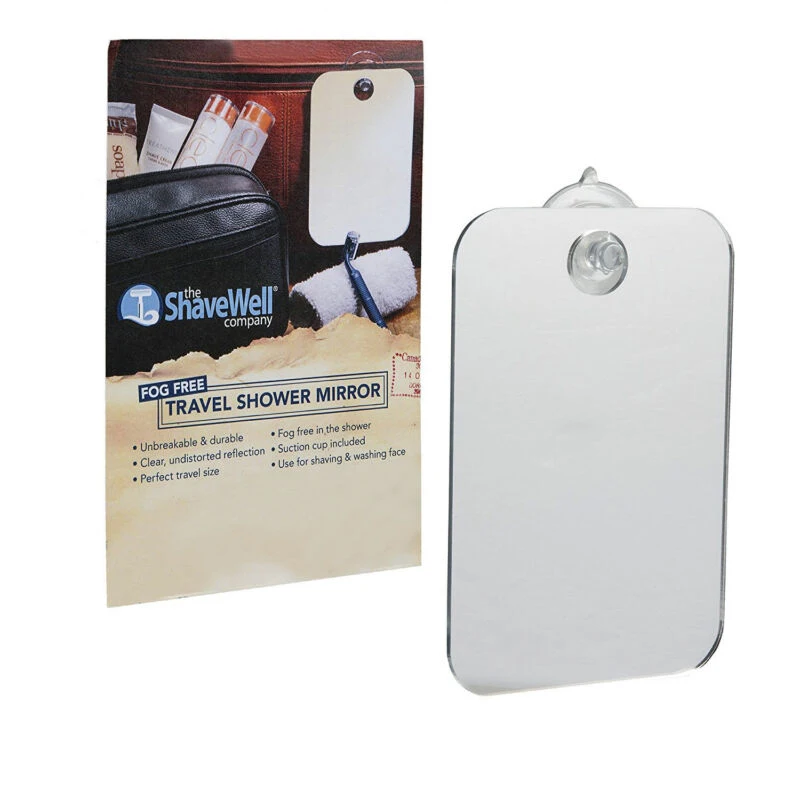 Shower Mirror Home Wall Hanging With Suction For Shaving Fogless Shatterproof