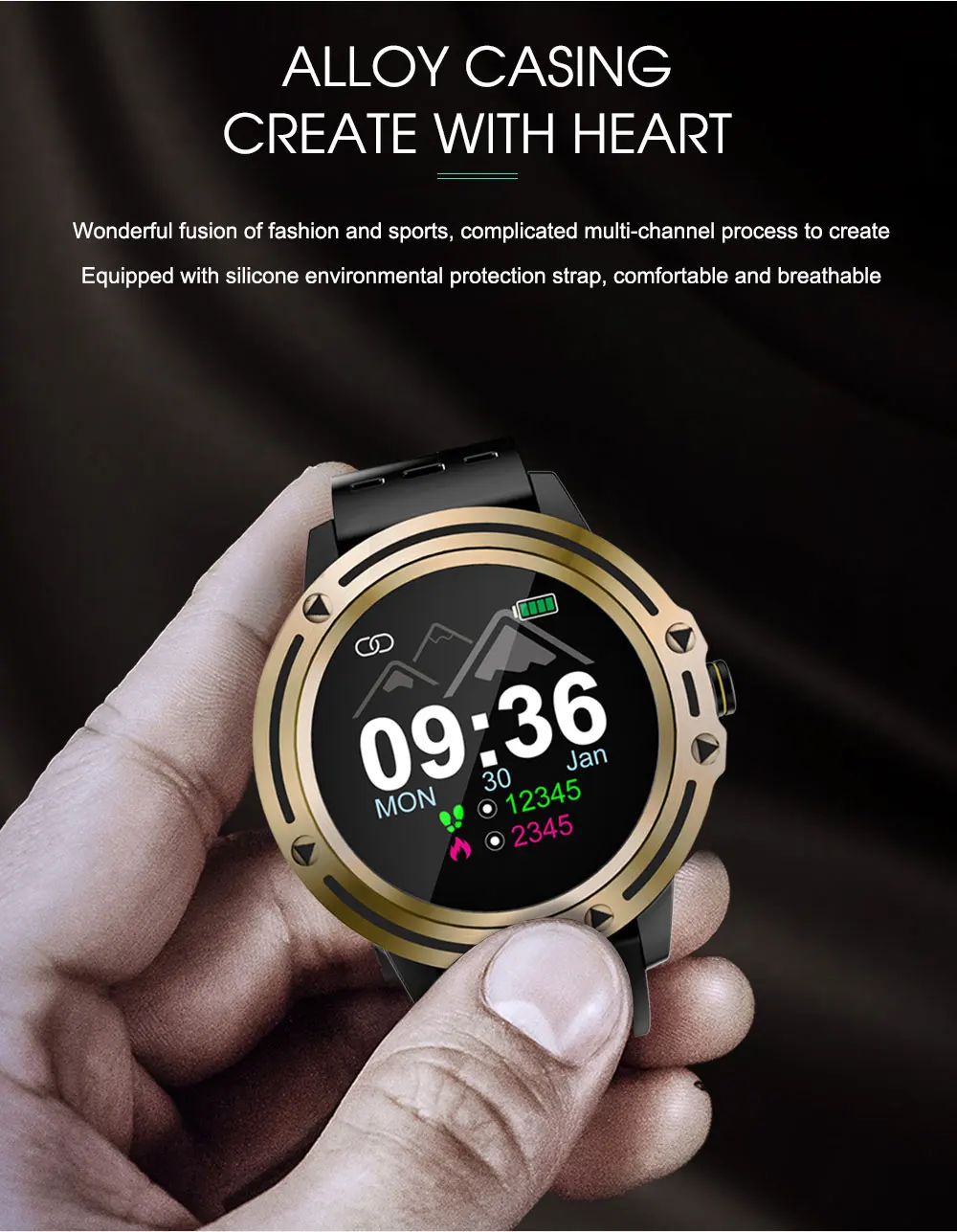 V5 Смарт-часы для спорта на открытом воздухе фитнес-трекер кровяное давление поддержка сердечного ритма система IOS Android водонепроницаемые Смарт-часы