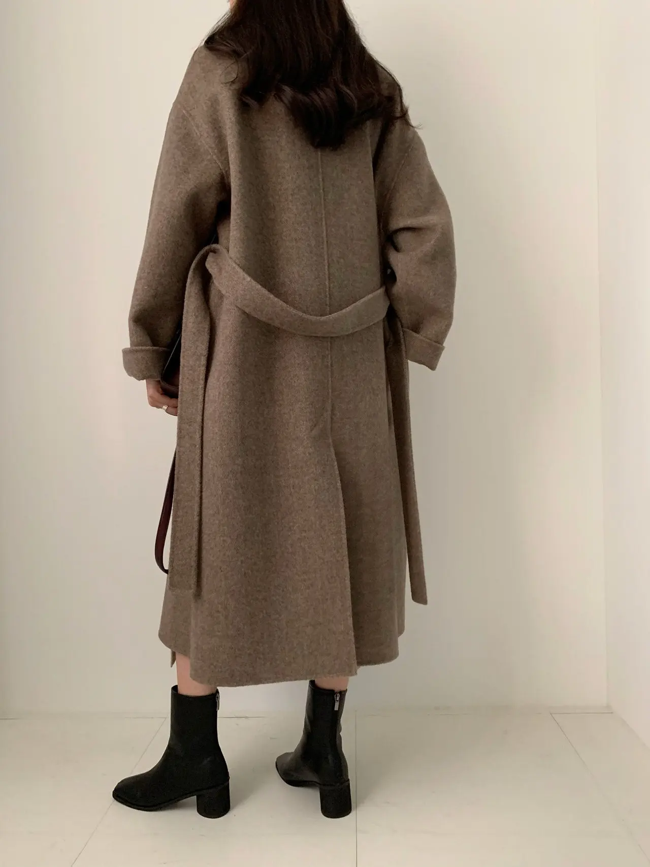 Женское корейское зимнее длинное пальто, верхняя одежда, пальто свободного размера плюс, кардиганы с длинным рукавом, манто, женское элегантное пальто