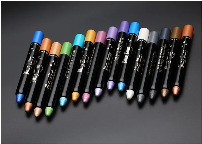 Шикарная яркая ручка для теней хайлайтер тени для глаз карандаш для макияжа водостойкая стойкая косметика для глаз