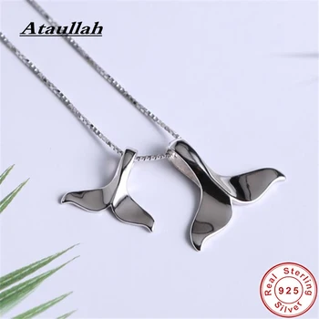 

Ataullah Creative Cute Double Fishtail Dolphin Necklaces Silver 925 Jewelry Necklace Pendant Fine Jewelry For Women Gift NW085