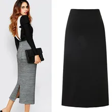 Женская однотонная облегающая женская мягкая эластичная зимняя вязаная юбка Женская Длинная Юбка faldas mujer moda