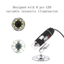 Цифровой микроскоп с Wi-Fi 8 СВЕТОДИОДНЫЙ два в одном USB эндоскоп камера microscopio 1600X стерео микроскоп цифровой портативный Plug and Play