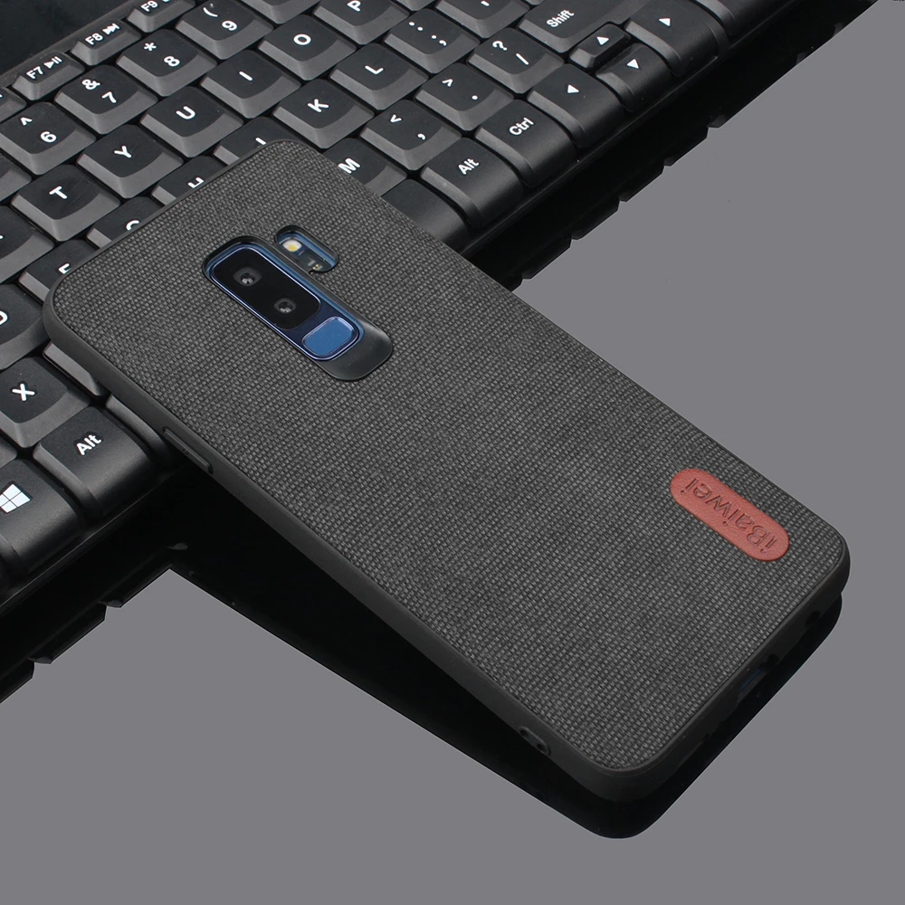

Fabric Case For Samsung Galaxy S8 S10 S9 Plus S10e back Cover Case Silicone For Samsung A7 018 S7 Edge M10 20 A20 A30 Coque