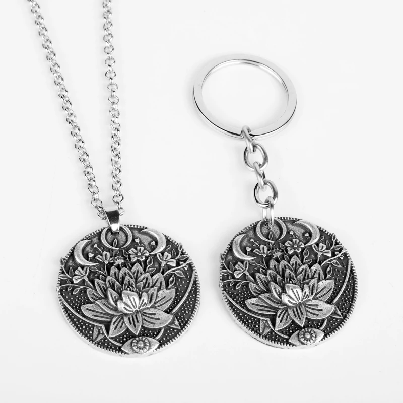 Кельтская Мандала Лотос кулон брелок религиозные Защита Амулет логотипы марок
