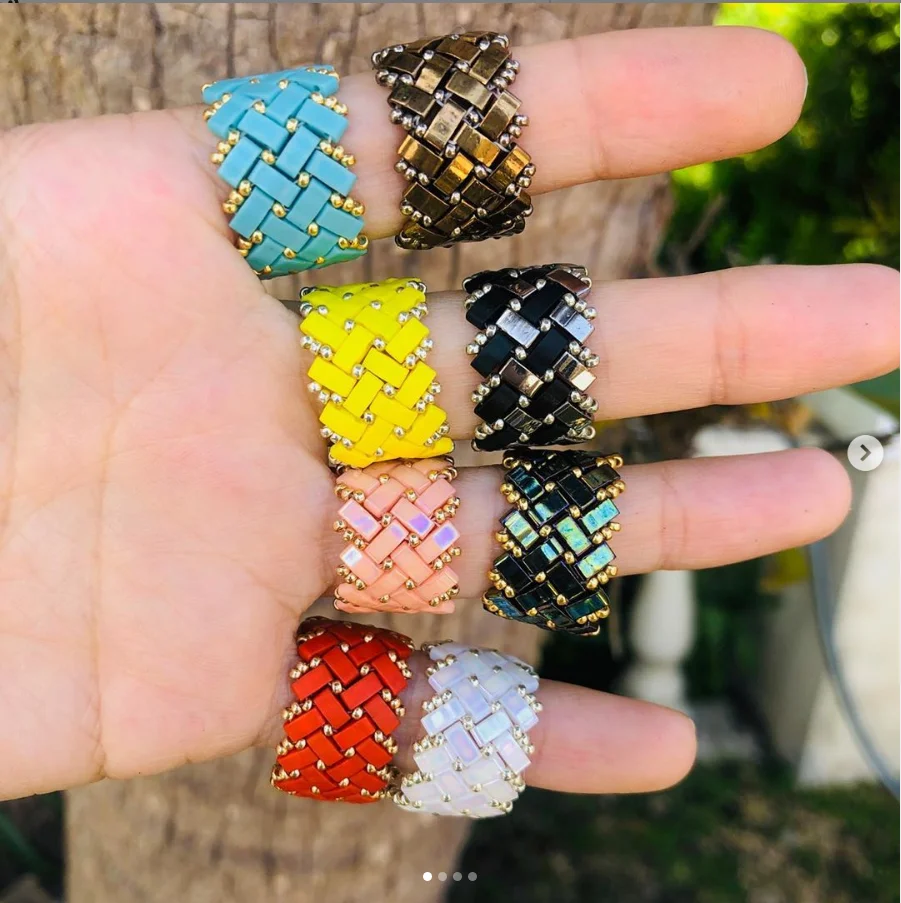 Taidian DIY стеклянные бусины для украшений Miyuki Tila бусины для изготовления браслетов своими руками 3 г/лот 5x5x1,9 мм