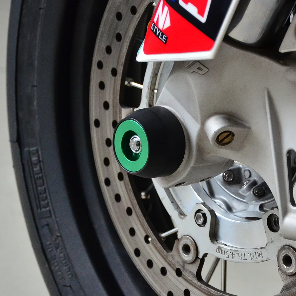 Защита от падения спереди осевой слайдер Для Kawasaki ZX10R ниндзя H2 ZX10RR 2011- ZX-10R ZX-10RR ZX 10R 10RR круглые насадки
