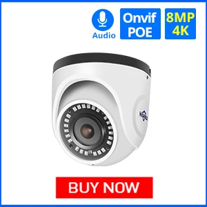 Hiseeu 4K камера безопасности системы 8CH POE NVR 8MP Открытый водонепроницаемый ip-камеры с питанием по POE H.265 CCTV комплект видеонаблюдения