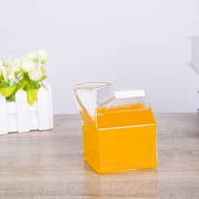 Прямая с фабрики квадратная молочная стеклянная молочная коробка стеклянная кружка молочная коробка чашка