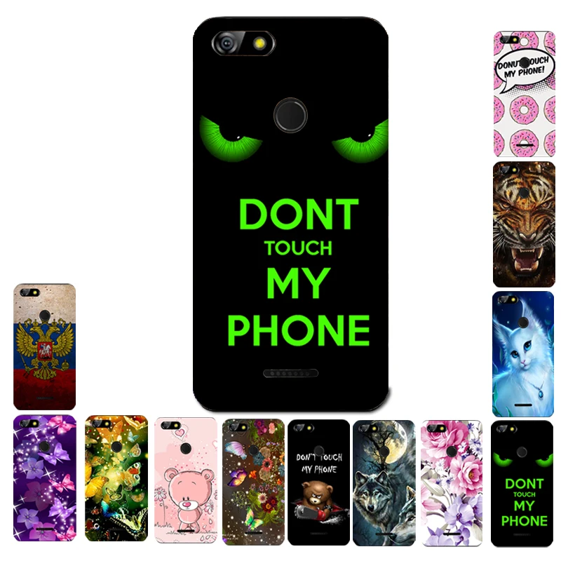 Чехол для BQ 5500L с зелеными глазами и надписью Don't Touch|case for|case casecase for bq |