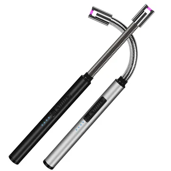 

USB Arc Electric Candle Lighter Multi-purpose for Kitchen Fireplace Pilot Light BBQ Stove 360 Flexible Long Neck Lighters