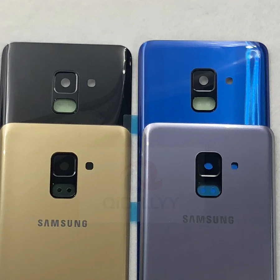 Задняя крышка A8 + стекло для Samsung Galaxy Plus 2018 A730 A730F задняя из стекла Корпус задней
