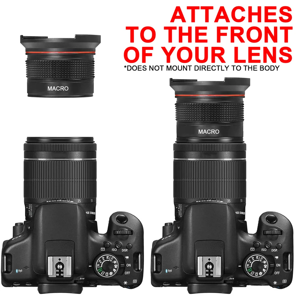 Objectif Fisheye Panoramique Ultra Super HD - Pour Canon 70-300 Mm - Fixation - Neuf