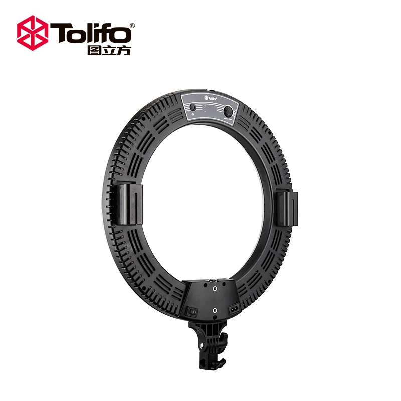 Tolifo R-60B 18 ''селфи кольцо света затемнения двухцветные 624 светодиодов ультра яркий 60 Вт макияж камера телефон фотография видео Освещение