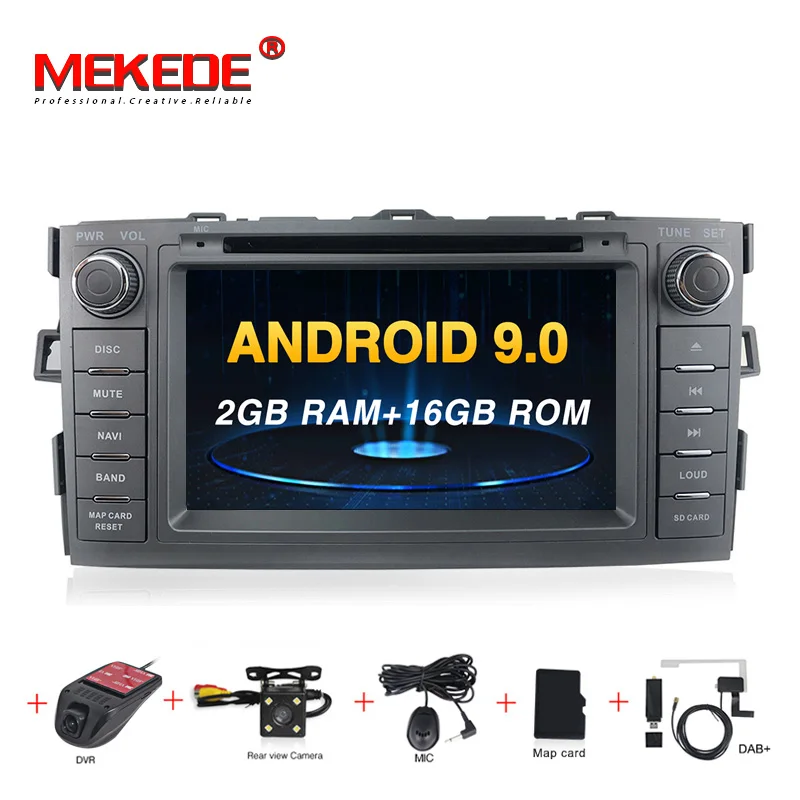 PX5 android 9,0 4 Гб+ 64 ГБ Автомобильный мультимедийный плеер навигация gps DVD для toyota auris 2008-2012 с wifi BT carplay USB TMPS navi - Цвет: add camera dvr dab