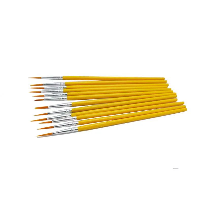 Stil 2 langlebig und praktisch Pinsel dünne Hookline Stift Nylon Haar Holzgriff Aquarelle Ölgemälde Pinsel Stift Set