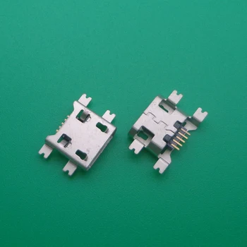 

100pcs 1.27 4SMD Micro USB 5P Female Jacks Socket SMD for Samsung Phone Micro USB Connectors