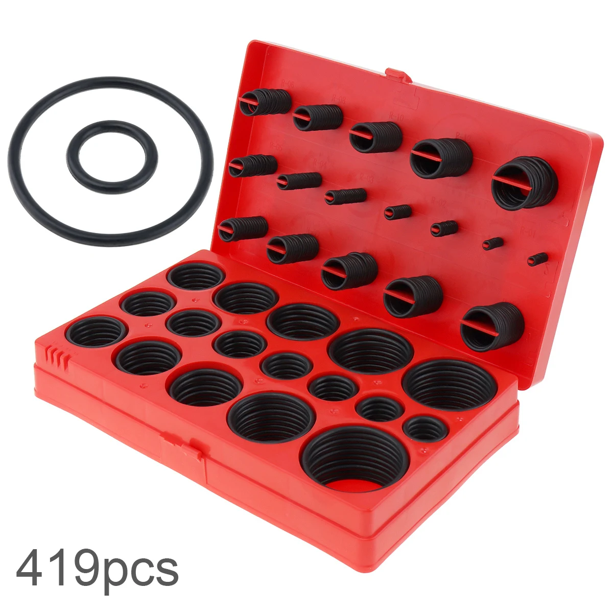 

419pcs Rubber Seal O Ring Assortment Plumbing O Ring Universal Metric Kit