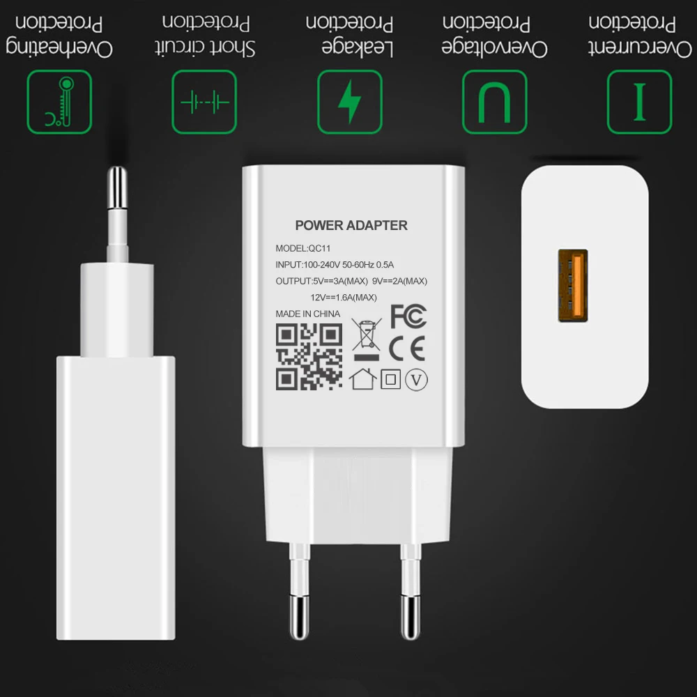 mobile phone chargers Quick Charge 3.0 For Samsung Galaxy A11 A21 A31 A41 A51 A71 A81 A91 M11 A21S M21 M31 M12 M51 Fast Charger USB C 3A Cable Abapter 65 watt charger