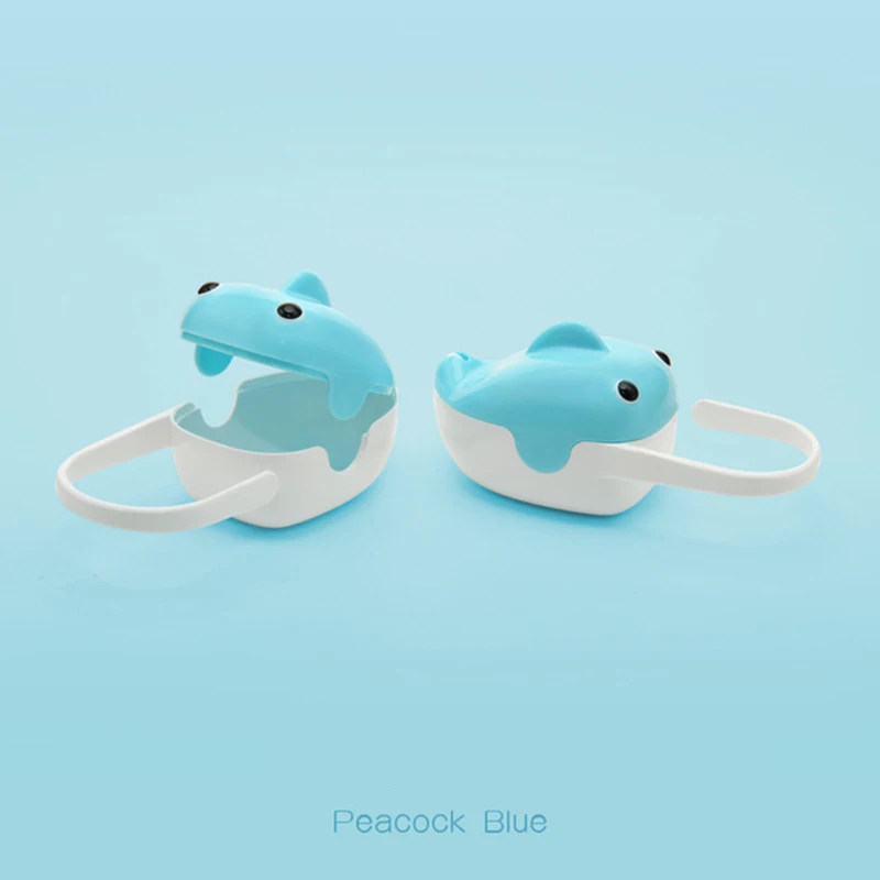 blue 1Pc Baby Pacifier Storage Box Portable Cute Whale Shape Kids Pacifier Nipple Cradle Case Holder Travel Storage Box Pacifier Box - Цвет: blue