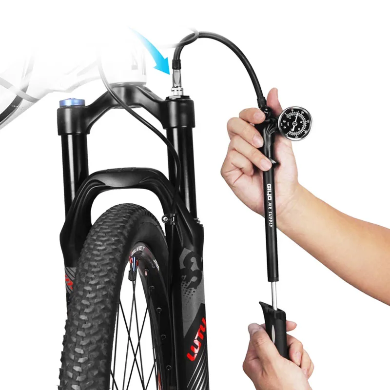 GIYO 300PSI GS02D воздушный насос велосипедный насос, psi/bar манометр выхлопной амортизатор надувные Аксессуары для велосипеда