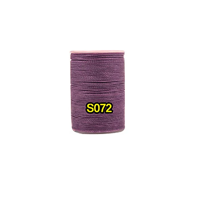 purple Высокое качество ручного шитья круглая вощеная нить, 0,8 мм прочная полиэфирная нить для кожаной одежды бумажник диван DIY ремесло цвет - Цвет: purple