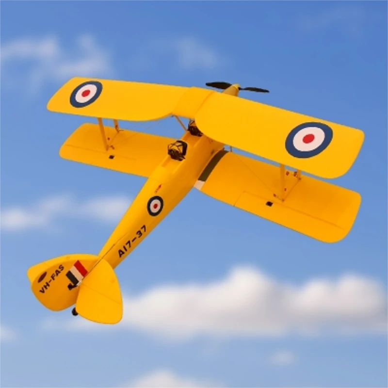 US $228.79 Dynam Tiger Moth V2 1270mm Wingspan Epo Biplane Warbird Beginner Model Building Rc Airplane Drone Pnp With Upgraded Power System
