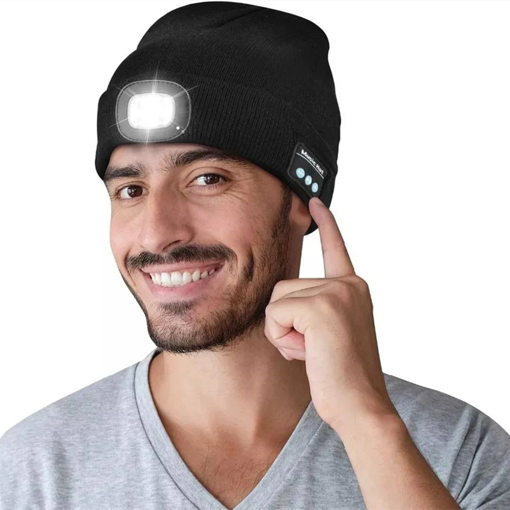 Unisex Bluetooth Headlamp Hat 