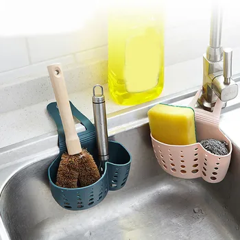

Kitchen Sponge Drain Holder Suction Cup Sink Shelf Soap Sucker Storage Rack Basket Wash Cloth Or Toilet Soap Shelf Organizer