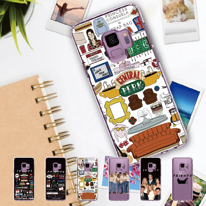 

Friends TV Show Funny Central Perk For Samsung Galaxy Note 8 9 10 A7 A8 S8 S9 S10 Plus Soft TPU Crystal Protective Clear Case