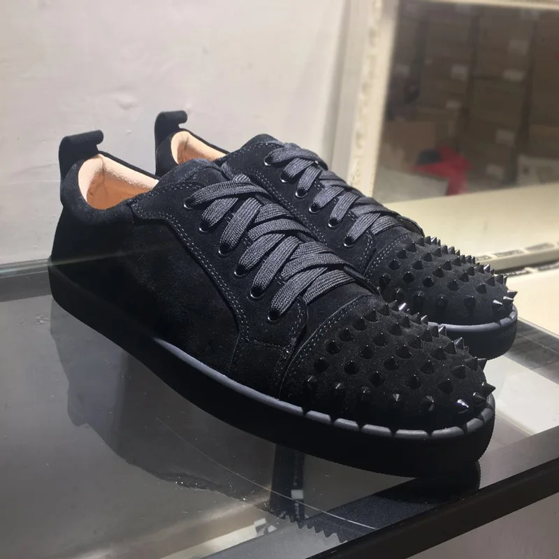 Мужская повседневная обувь коллекция 2019 года модные черные замшевые кроссовки с