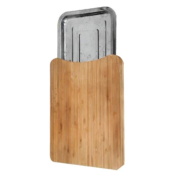 

Wooden Practical Chopping Block Kitchen Sliding Tray Home Rectangle Picnics Cutting Board Durable Accessories Non-Slip Tool