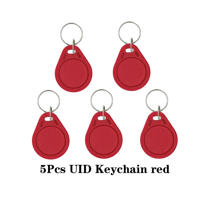 badge reader 5/10Pcs 13.56Mhz Rfid Tag M1 NFC Key IC Card Uid Changeable Token Attendance Management Keychain ABS Waterproof Keyfobs Tags door access card Access Control Systems