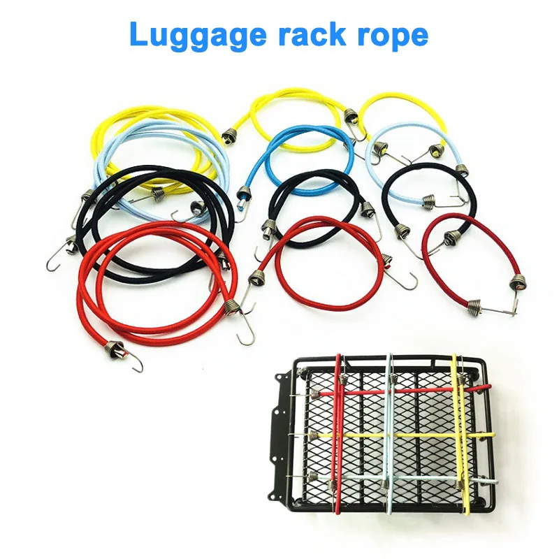 1//10 RC Rock Crawler Elastic Roof Rack Rope Luggage Cord for Axial SCX10 Car