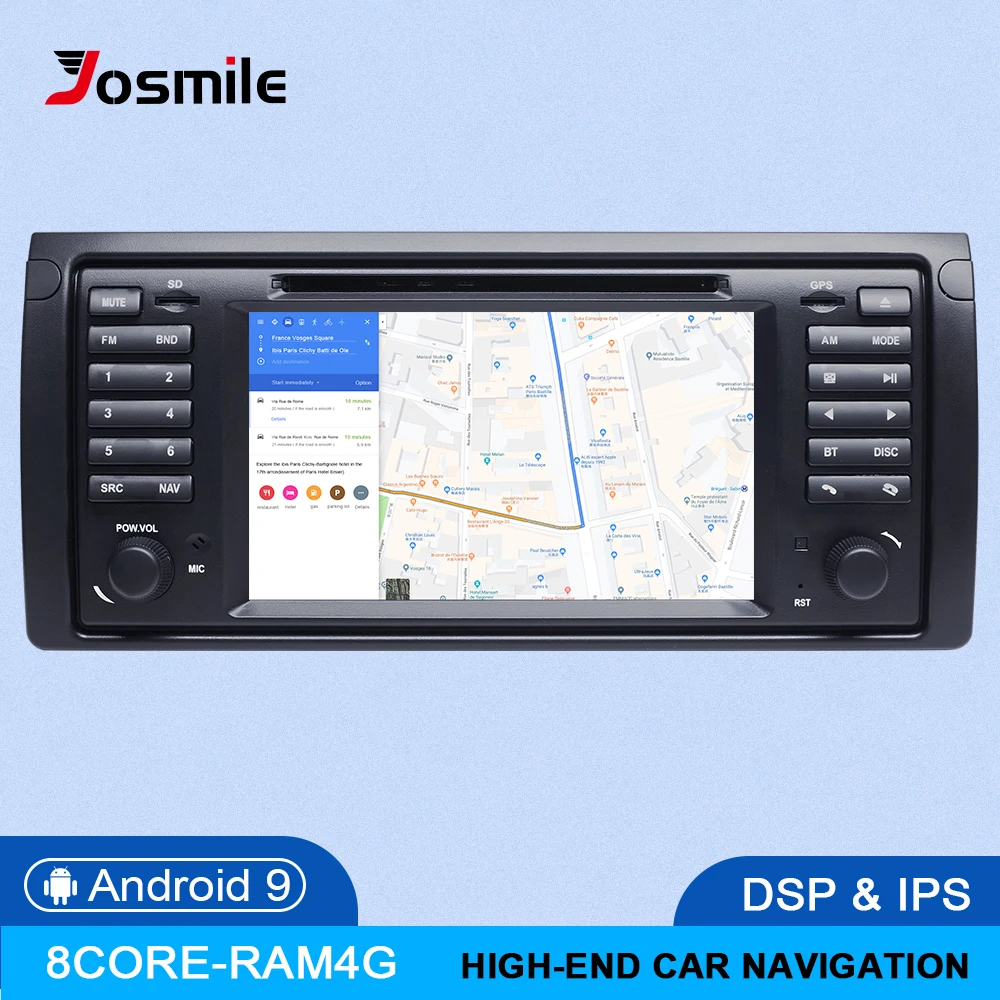  IPS DSP 8core 4GB 64G1 din Android 9.0 Car DVD Player For BMW X5 E53 E39 multimedia Radio GPS stere
