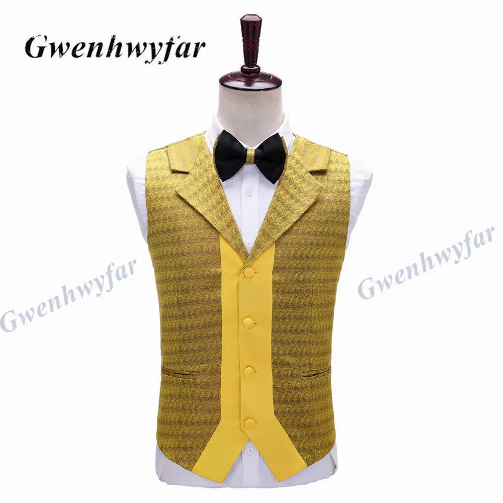 Gold Straw Pattern Costume Homme Mariage Groom Men Suit Slim Fit Man Tuxedo Bridegroom Wedding Suits 3 Pieces