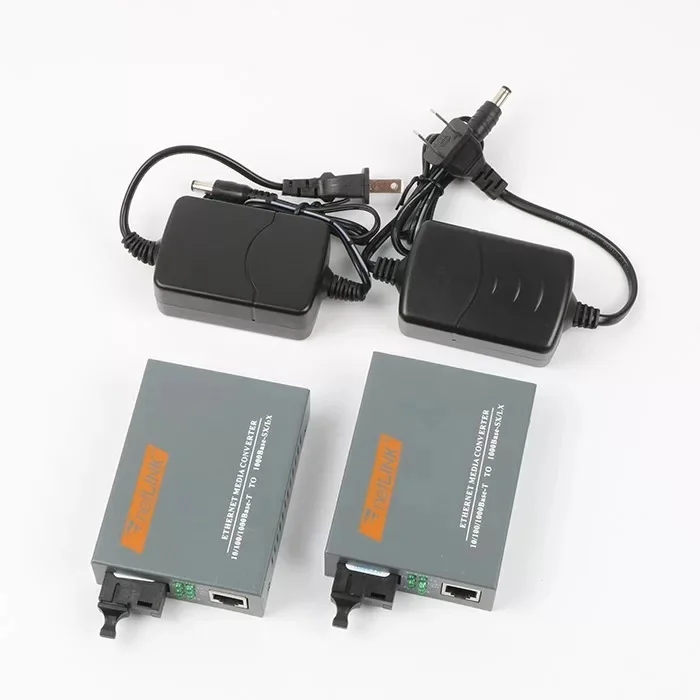 

HTB-GS-03 A/B Gigabit Fiber Optical Media Converter 1000Mbps Single Mode Fiber SC Port 20KM