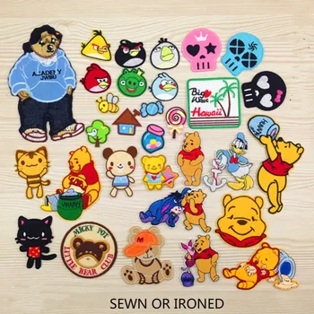

100 PCS/LOT MOST FREE SHIPPING Embroidery Patches CARTOON SEW IRON STICKER FOR KIDS CLOTHES Badge BACKPACK SEWING ACCESSORIES