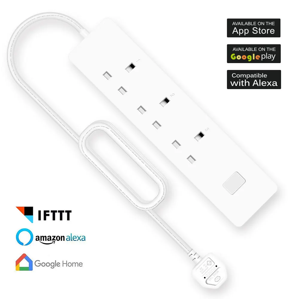 Wifi Smart power Strip 3 UK MY SG розетки с 2 usb зарядным портом синхронизации приложение Голосовое управление работа с Alexa Google Home