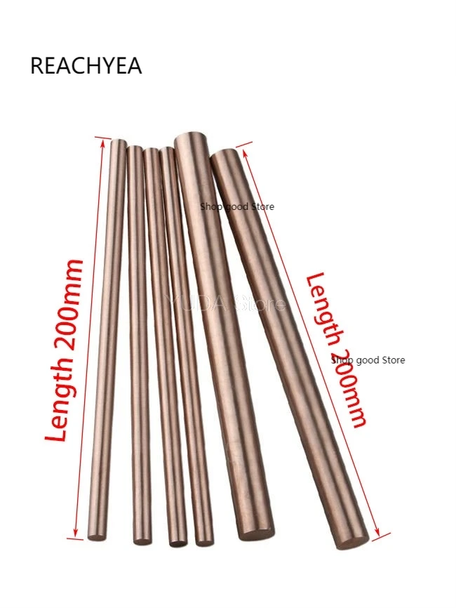 200mmW70Cu30TungstenCopperRodsElectrodeBarPutElectricRodAlloy