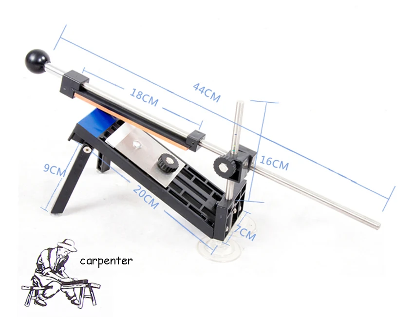 Кухонный нож точилка с фиксированным углом набор универсальные заточки инструменты всасывание грибообразное основание для шлифовки ножей машина с 4 жерстями