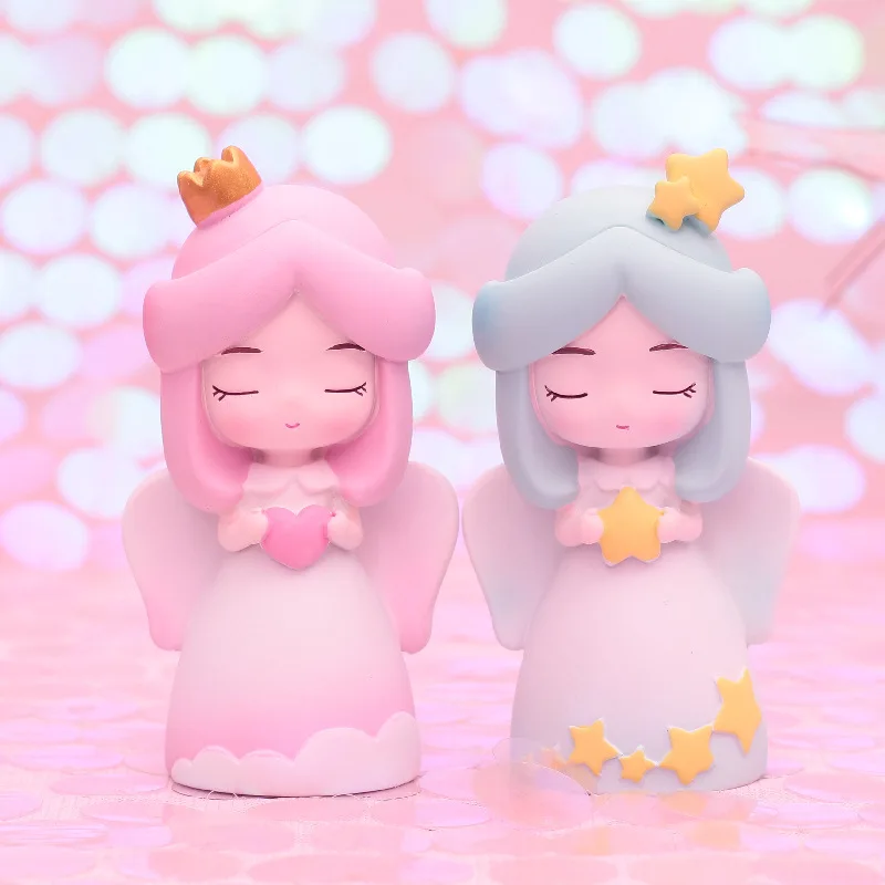 

Dreamy Guardian Angel Car Doll Doll Dessert Baking Cake Children Birthday Cake Accessories Toy Gift