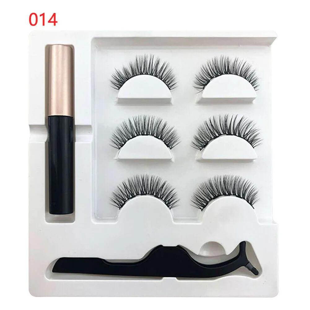 Магнитная жидкая подводка для глаз с накладными ресницами ресницы многоразового применения для женщин леди макияж для глаз для девушек J3 - Цвет: 014