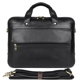 

Full Grain Cow Leather Handbag Men Travel Briefcases Messenger Bag 7146A-2