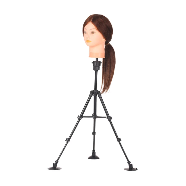 Mini Mannequin Head Stand - Upgrade Sturdy Wig Stand Tripod with Stable  Suction