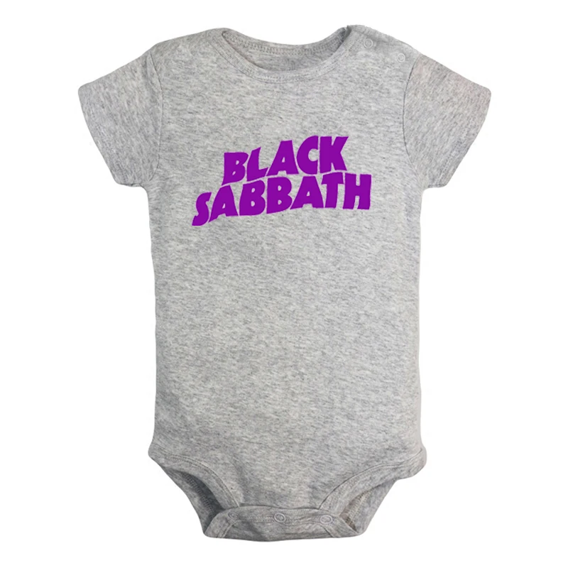 Черный SABBATH жесткий рок-группа Забавный CKY символ новорожденных мальчиков и девочек наряды комбинезон с принтом для младенцев Боди Одежда хлопковые комплекты - Цвет: JcBaby779GD